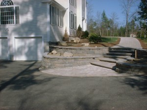 Walkway and Retaining Walls in Newmarket