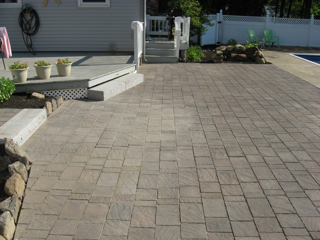 Brick Patio and Granite Steps Salem, NH LaBrie Property Maintenance