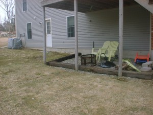 Before Picture of Groveland, MA (Retaining Walls, Patios & Granite Steps)